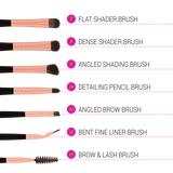 BH Cosmetics Signature Rose Gold 13 Piece Brush Set with Holder