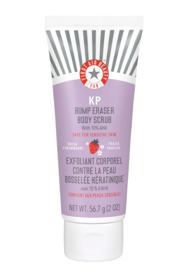 First Aid Beauty KP Bump Eraser Fresh Strawberry Body Scrub with 10% AHA mini - 30 ml