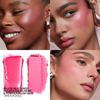 PATRICK TA Major Headlines Double-Take Crème & Powder Blush Duo in She's a Doll