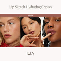 ILIA  Lip Sketch Hydrating Lipstick + Lip Liner Crayon in Genre mini - 1.2g