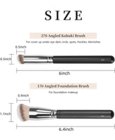 Girliestuff-Angled Kabuki Foundation and concealer brush (DUO)