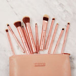 BH Cosmetics Metal Rose - 11 Piece Brush Set With Cosmetic Bag