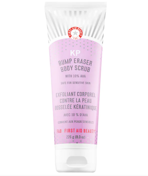 First Aid Beauty KP Bump Eraser Body Scrub with 10% AHA 8 oz